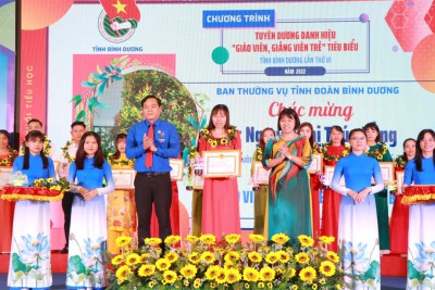 Tuyên dương "Giáo viên trẻ tiêu biểu" tỉnh Bình Dương lần thứ VI, năm 2022