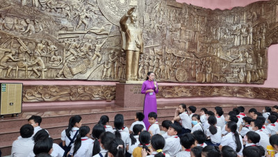 Tiết học Lịch sử tại Bảo tàng Bình Dương năm học 2022 - 2023