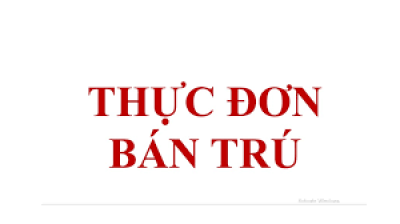 Thực đơn tuần 1 ( Từ ngày 5/9/2023 đến ngày 8/9/2023 )