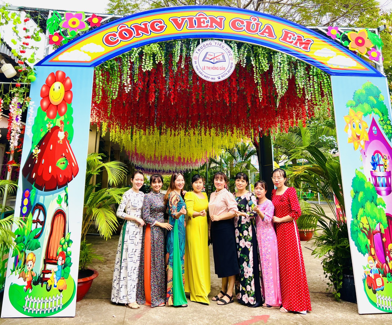 Xây dựng mô hình "Công viên của em" để chào mừng ngày 20/11