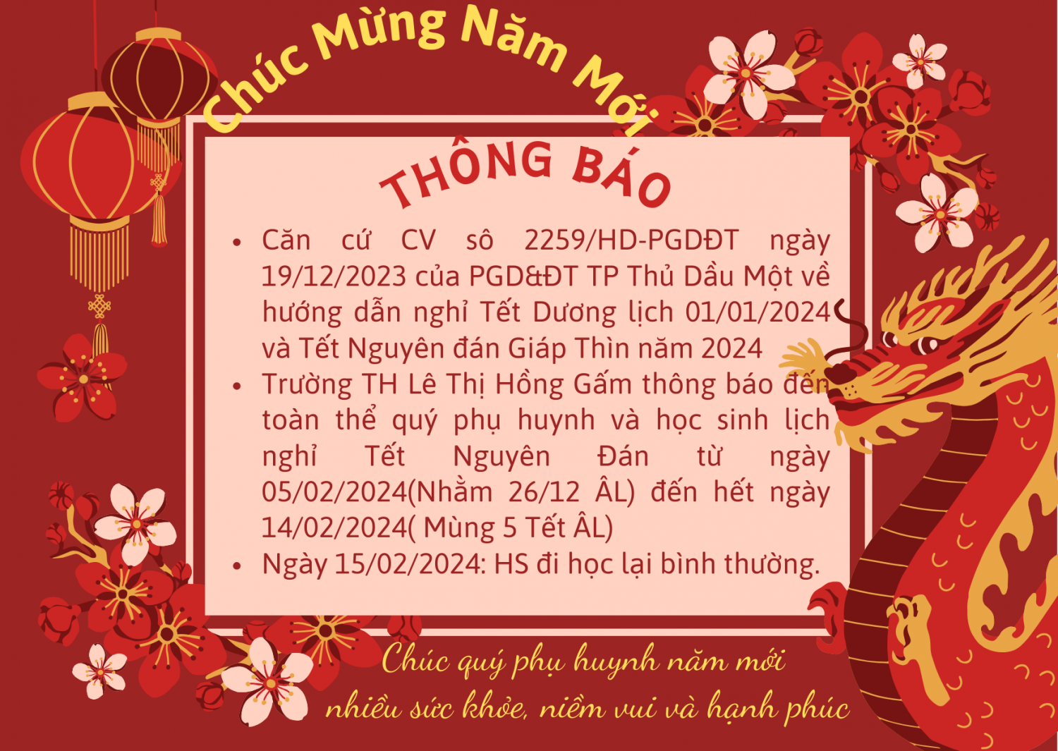 Cá nhân Thiệp ngang Tết nguyên đán Thiệp tết màu Đỏ Vàng Xanh lá Hiện đại Phong cách minh hoạ